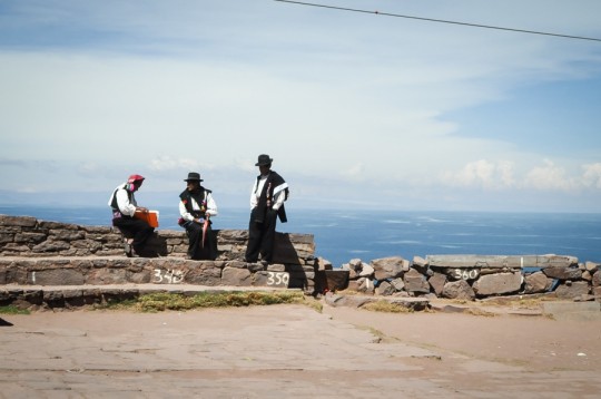 lake titicaca men