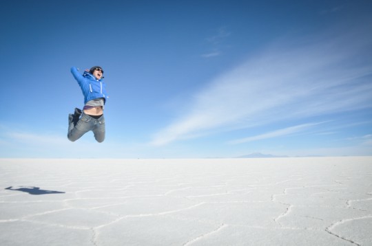 Jumping Salar de Uyuni