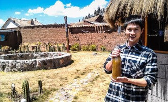 Getting high in Cuzco IMAG1449