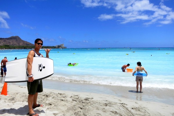 boogie boarding waikiki