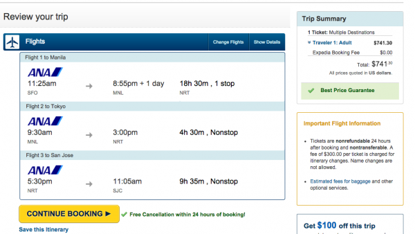 SJC-MNL-Itinerary