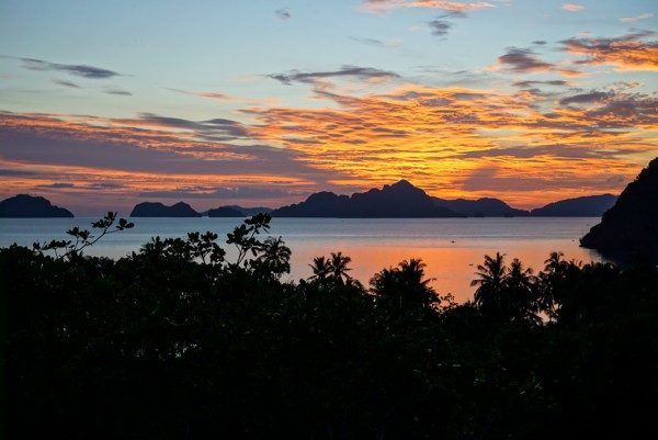 Overlooking El Nido Sunset