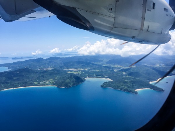 Flying over El Nido