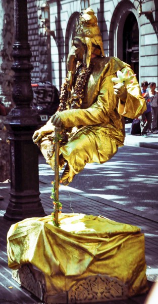 las ramblas elephant monk