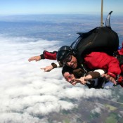Skydiving in California, US